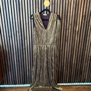NEW Max&Co metallic long dress